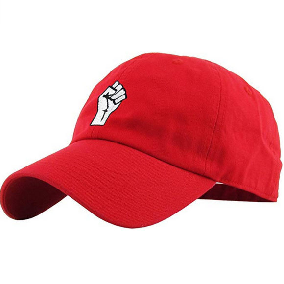 KBETHOS Other - Raised Fist Dad Hat Red